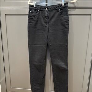 Brunello Cucinelli Charcoal Skinny Jeans